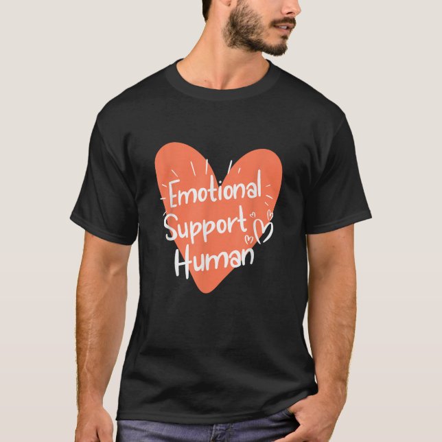 Känslomässigt stöd  t shirt (Framsida)