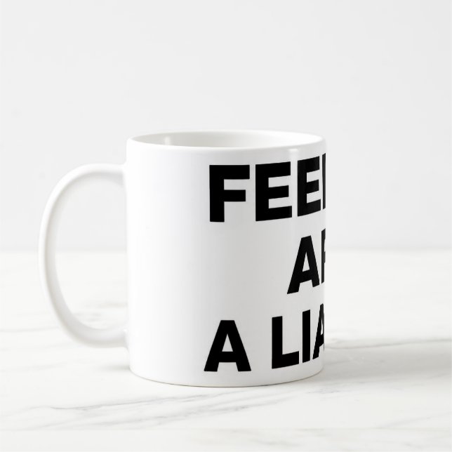 Känslor är en belastning Rolig mugg för meme om ek (Vänster)