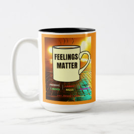 KÄNSLOR BETYDER MUG! Två-Tonad MUGG