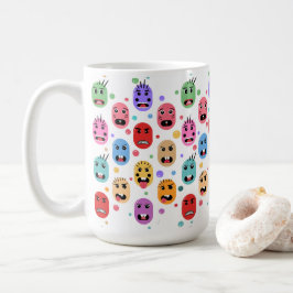 Känslor Colorful Ansikte Kaffemugg