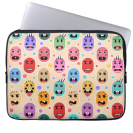 Känslor Colorful Ansikte Laptop Fodral