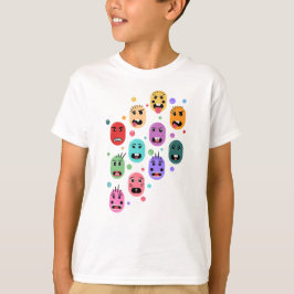 Känslor Colorful Ansikte T Shirt