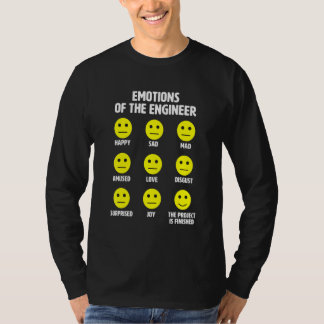 Känslor i Ingenjör som projektet Avslutas T Shirt