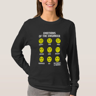 Känslor i Ingenjör som projektet Avslutas T Shirt