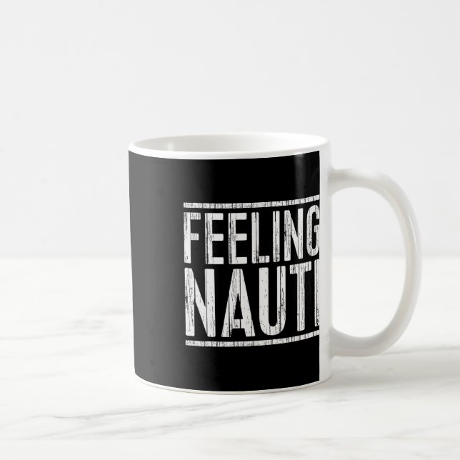Känslor Nauti Tröja Män Kvinnor Båt Kapten Segling Kaffemugg (Höger)