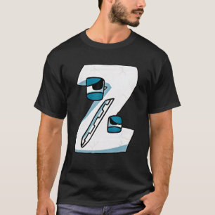 Känslor Skurk Brev Alfabet Lore T Shirt