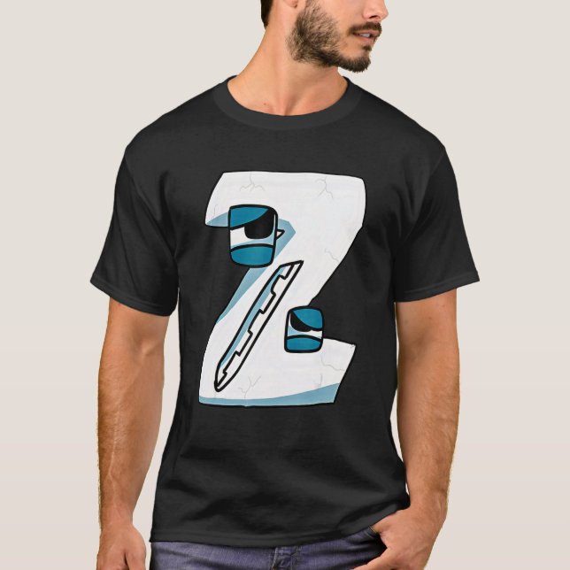 Känslor Skurk Brev Alfabet Lore T Shirt (Framsida)