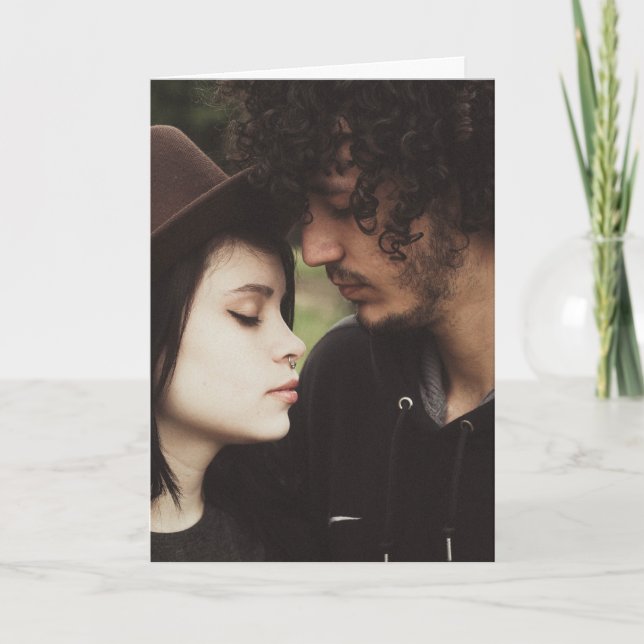 Känslosamt hälsningkort för honom kort (Framsida)