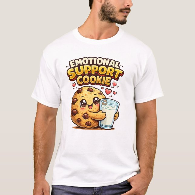 Känslostöd Kaka Söt Rolig Kaka T Shirt (Framsida)