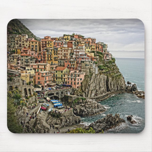 Kant av italien - Manarola - Mousepad Musmatta (Framsidan)