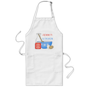 Känt bagare-/kockförkläde för anpassningsbar långt förkläde