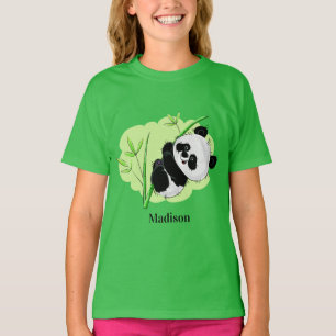 Känt bekläda för gullig Pandaanpassningsbar T Shirt