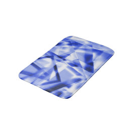 Kant biet i kvadrat av akrylsyra, blå till vit badrumsmatta