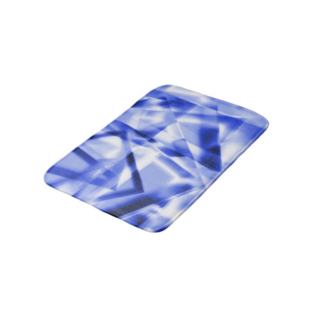 Kant biet i kvadrat av akrylsyra, blå till vit badrumsmatta (Vinklad)