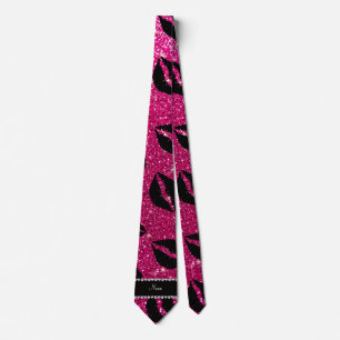 Känt glitter för shock rosa för läppstiftkyssn slips