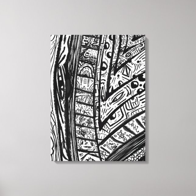 Kant i ett blad canvastryck (Framsida)