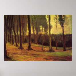 Kant i ett Wood av Vincent van Gogh Poster