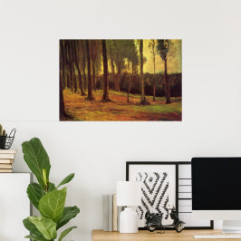 Kant i ett Wood av Vincent van Gogh Poster