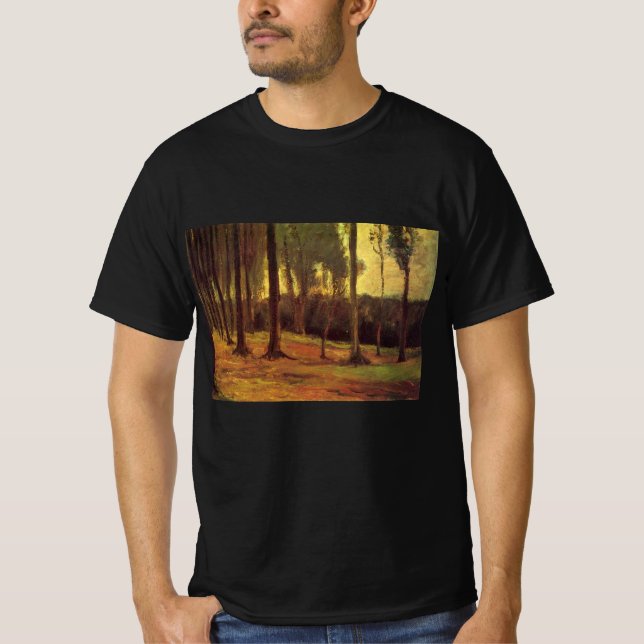 Kant i ett Wood av Vincent van Gogh T Shirt (Framsida)