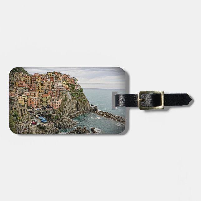 Kant i Italien - Manarola - Bagagetag Bagagebricka (Horisontell Framsida)
