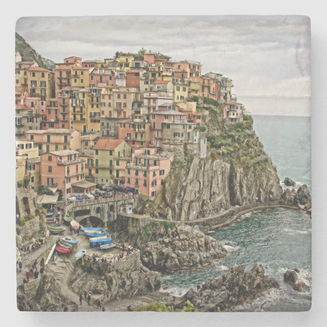 Kant i Italien - Manarola - Stone Underlägg (Framsidan)