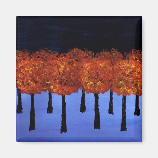 Kant i Orangen Forest Magnet (Framsidan)