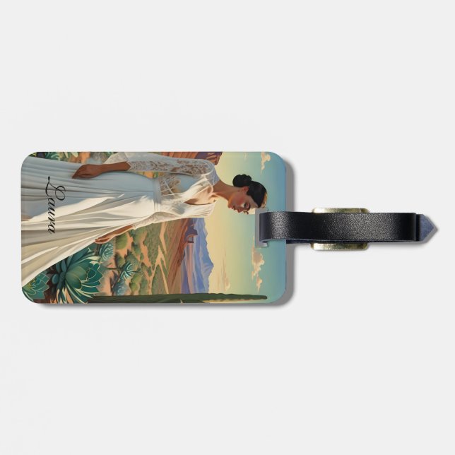 Kant i reningen - Kvinnor i dessert Bagagebricka (Baksida Vågrät)