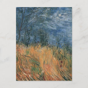 Kant i Wheatfield med Poppies Van Gogh Fine Art Vykort