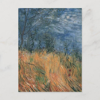 Kant i Wheatfield med Poppies Van Gogh Fine Art Vykort