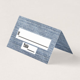 Känt kort för ställe - Denim