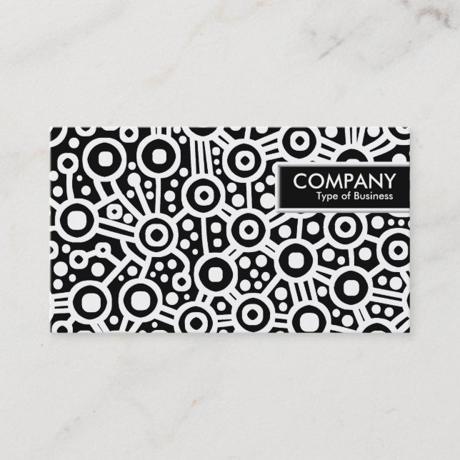 Kant Märkre - Abstrakt Alien Circuit Visitkort (Framsida)