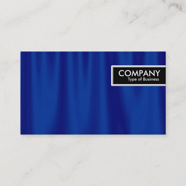 Kant Märkre - blå gardiner Visitkort (Framsida)