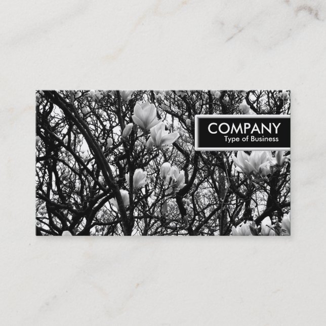 Kant Märkre - Blommarna Magnolia Visitkort (Framsida)