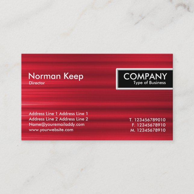 Kant Märkre - Brödfläckad Struktur Visitkort (Framsida)