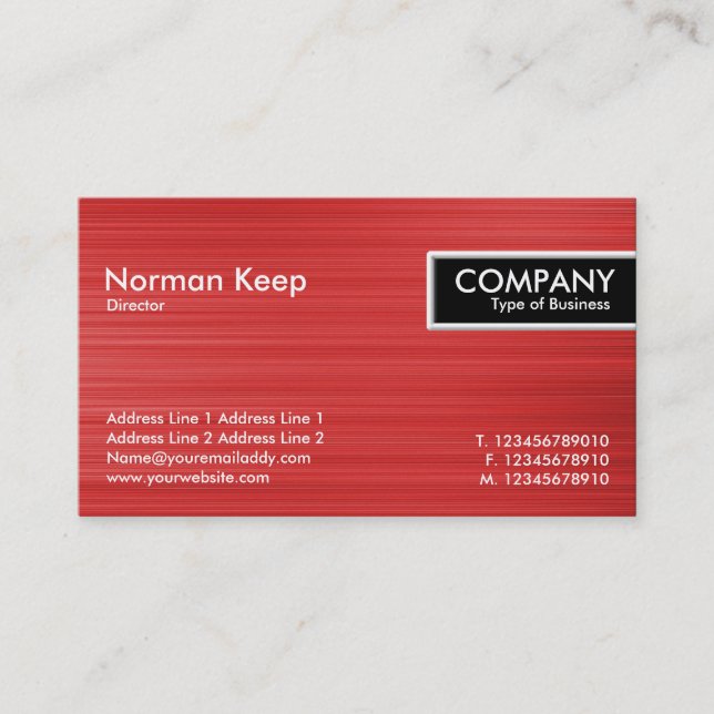 Kant Märkre - Brödfläckad Struktur Visitkort (Framsida)