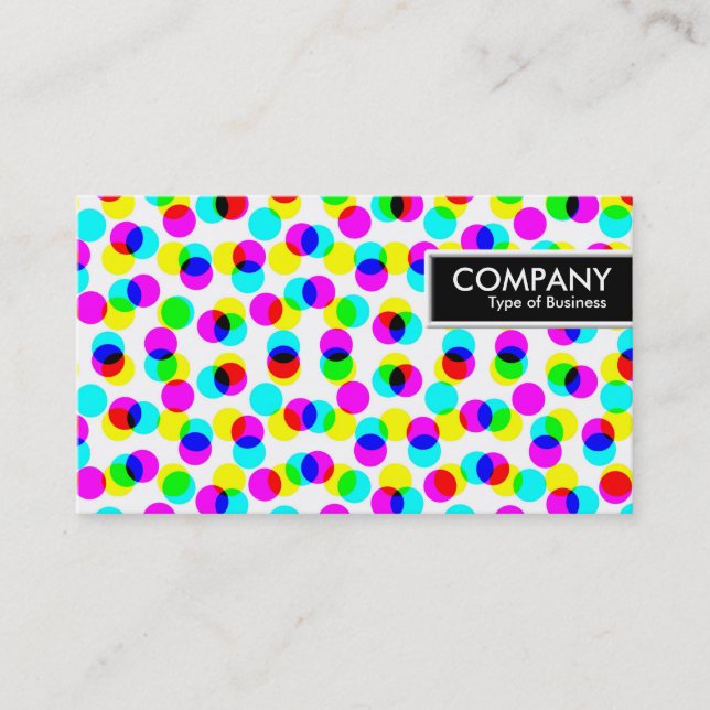 Kant Märkre - Färg raftone Mönster Visitkort (Framsida)
