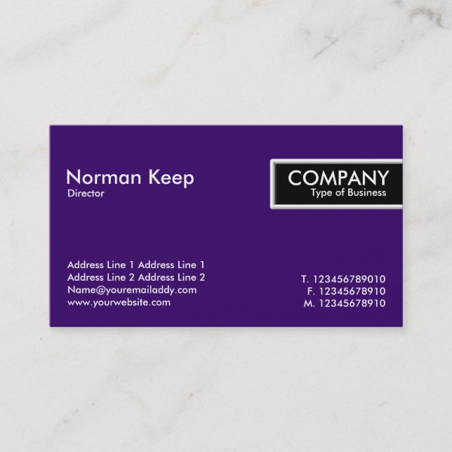 Kant Märkre - Mörk Violet (330066) Visitkort (Framsida)