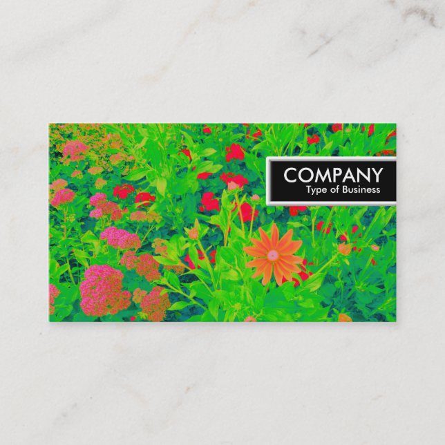 Kant Märkre - Psykedelisk blombed Visitkort (Framsida)