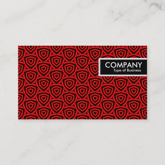 Kant Märkre - Red Shield Geometric Visitkort (Framsida)