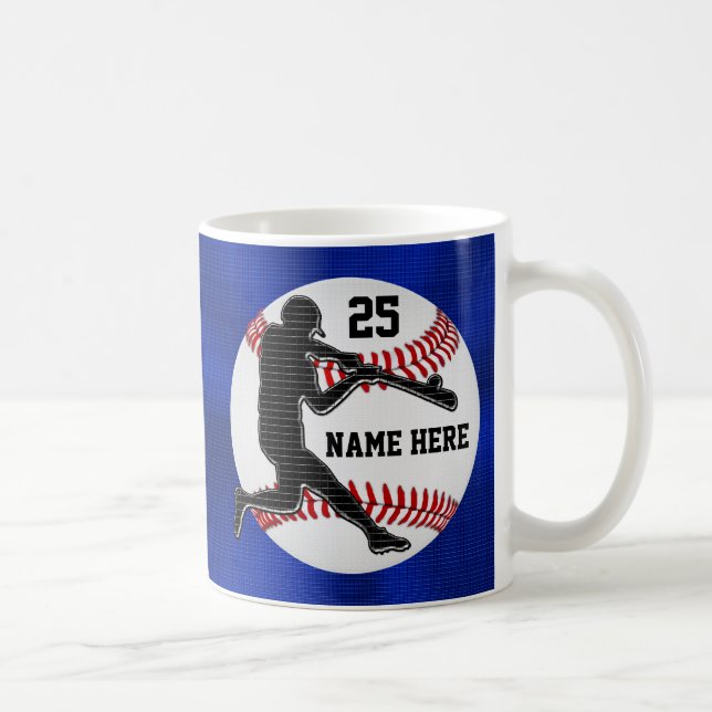Känt och numrera baseballgåvor för spelare kaffemugg (Höger)