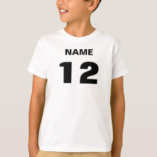 Känt och numrera T-tröja T-shirt