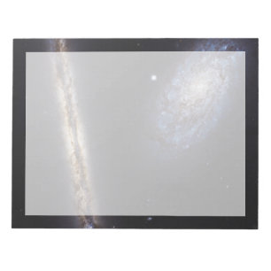 Kant-on Galaxy Ngc 4302 och lutat Galaxy Ngc 4298 Anteckningsblock