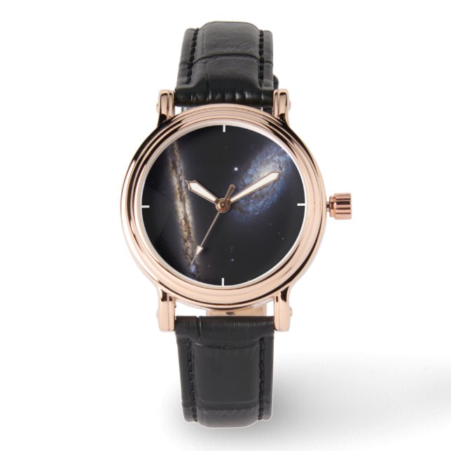 Kant-on Galaxy Ngc 4302 och lutat Galaxy Ngc 4298 Armbandsur (Framsida)