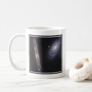 Kant-on Galaxy Ngc 4302 och lutat Galaxy Ngc 4298 Kaffemugg