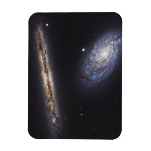 Kant-on Galaxy Ngc 4302 och lutat Galaxy Ngc 4298 Magnet