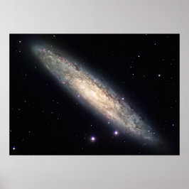 Kant-on Spiral Galaxy NGC 253 Poster