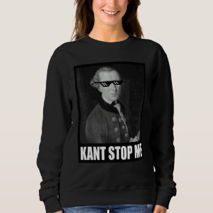 Kant Stop Me Meme Säger Solglasögon Filosofi T Shirt