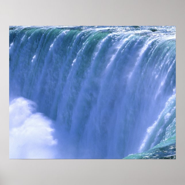 Kant vid Powerful Niagara Falls, New York Poster (Framsidan)