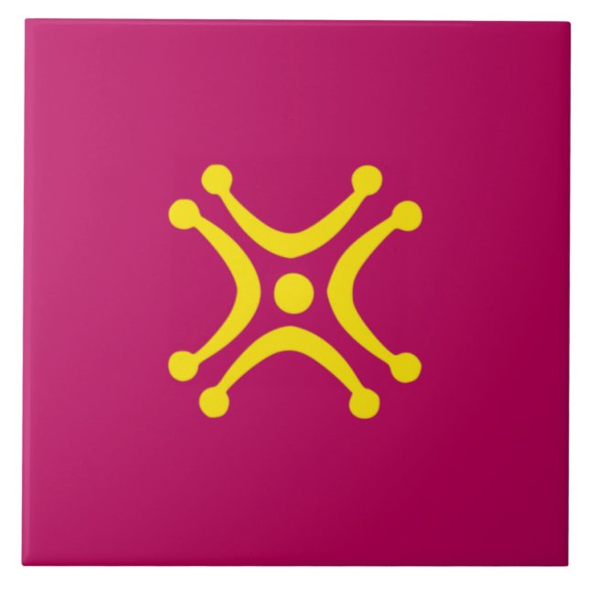 Kantabrien Lábaru Flagga Kakelplatta (Framsidan)