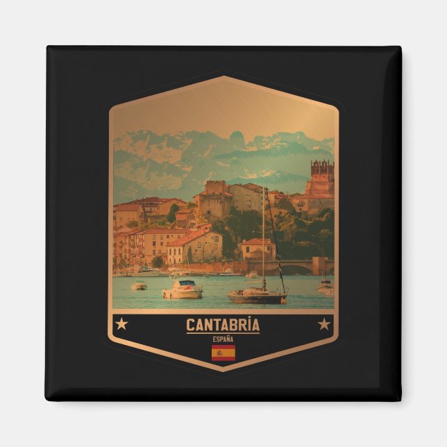 Kantabrien Magnet (Framsidan)